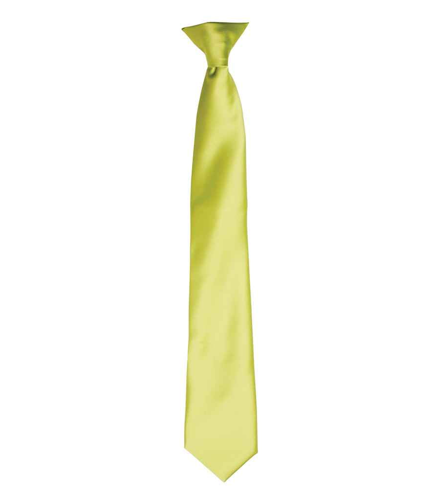 Premier 'Colours' Satin Clip Tie Premier