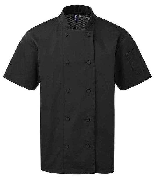 Premier Coolchecker® Short Sleeve Chef's Jacket Premier