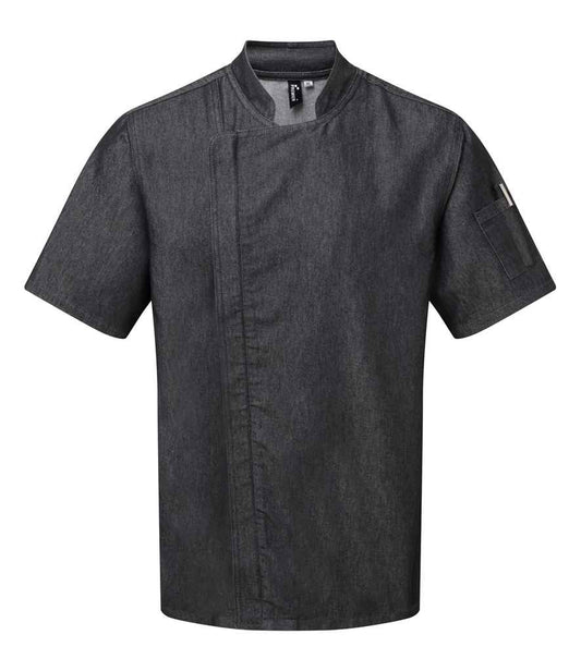 Premier Short Sleeve Zipped Chef's Jacket Premier