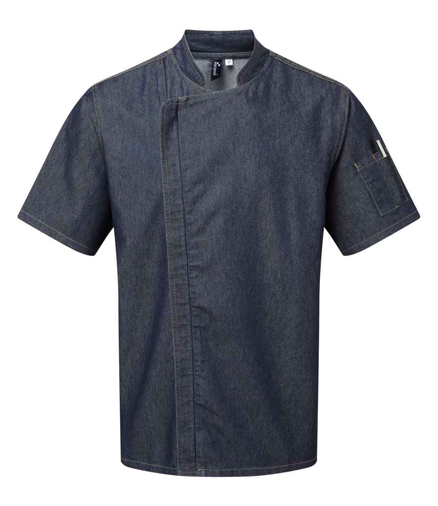 Premier Short Sleeve Zipped Chef's Jacket Premier