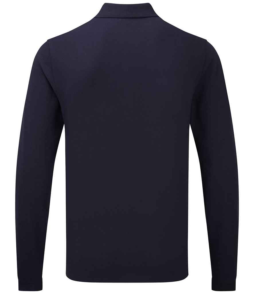 Premier Essential Unisex Long Sleeve Polo Shirt Premier