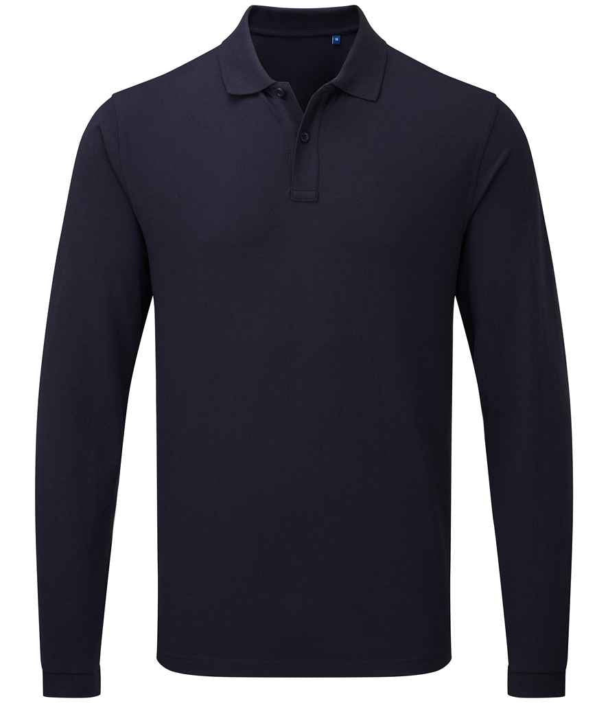 Premier Essential Unisex Long Sleeve Polo Shirt Premier