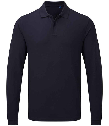Premier Essential Unisex Long Sleeve Polo Shirt Premier