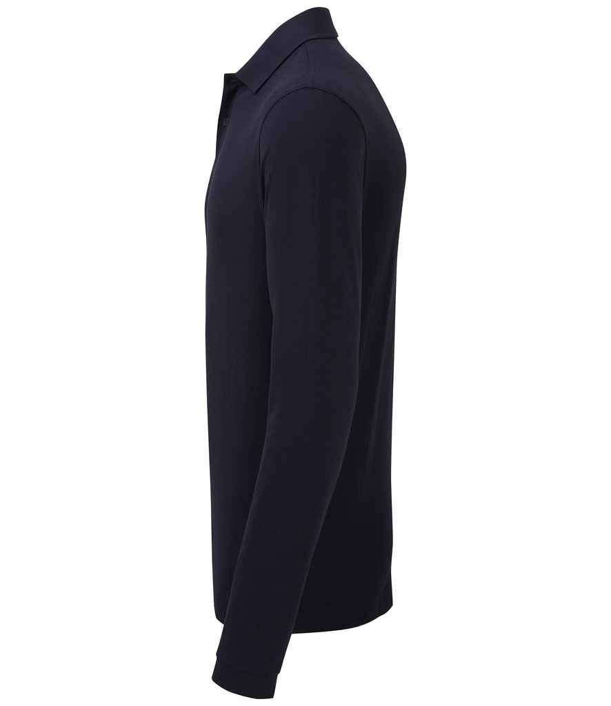 Premier Essential Unisex Long Sleeve Polo Shirt Premier