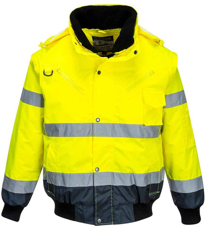 Portwest 3-in-1 Hi-Vis Bomber Jacket Portwest