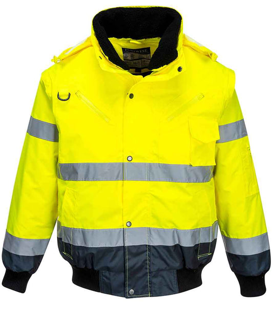 Portwest 3-in-1 Hi-Vis Bomber Jacket Portwest