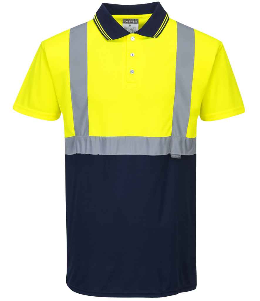 Portwest Hi-Vis Two Tone Polo Shirt Portwest