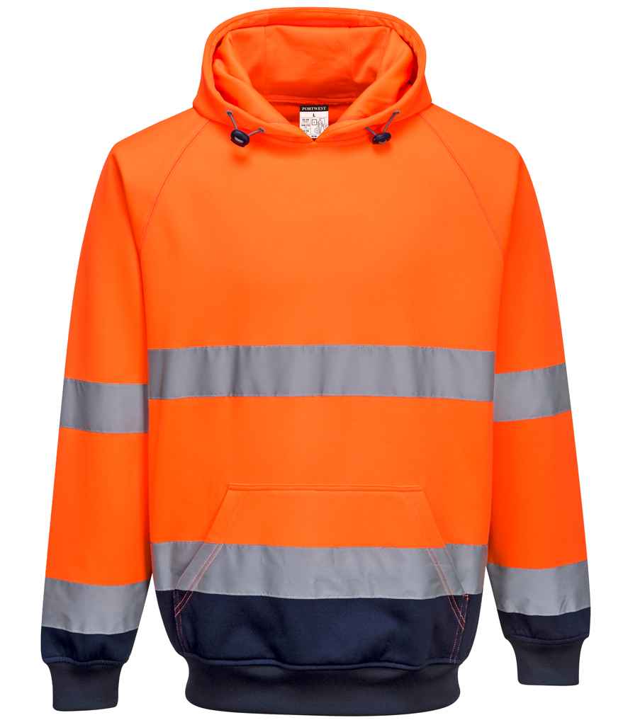 Portwest Hi-Vis Two Tone Hooded Sweatshirt Portwest