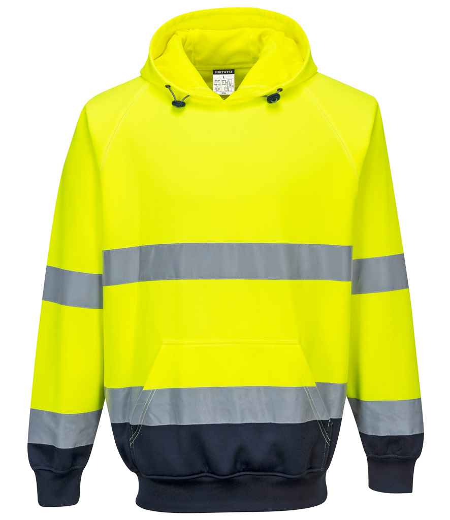Portwest Hi-Vis Two Tone Hooded Sweatshirt Portwest