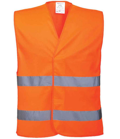 Portwest Hi-Vis Two Band Vest Portwest