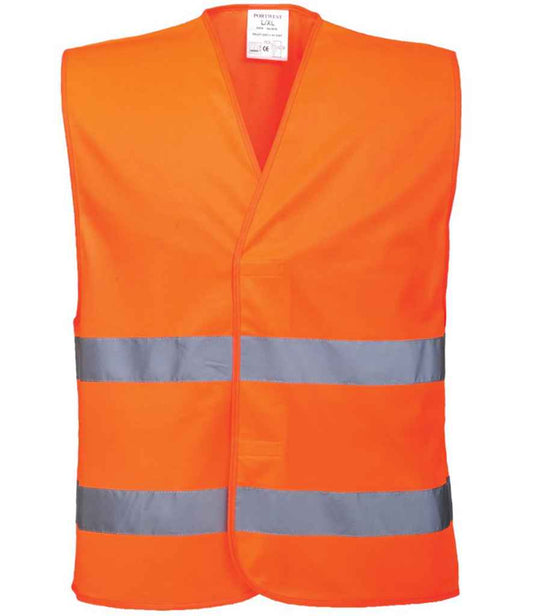 Portwest Hi-Vis Two Band Vest Portwest