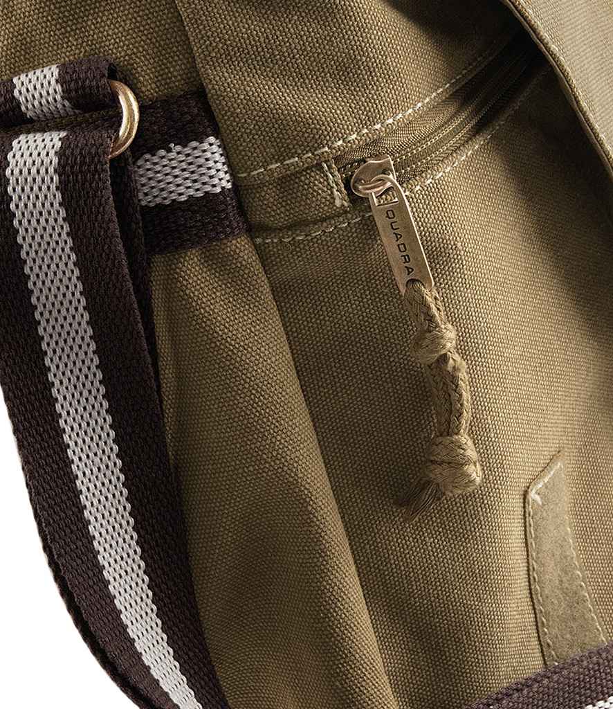 Quadra Vintage Canvas Despatch Bag Quadra