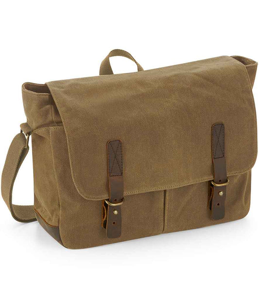 Quadra Heritage Waxed Canvas Messenger Quadra