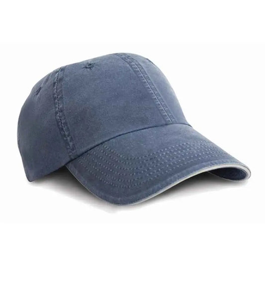 Result Washed Fine Line Cotton Cap Result Headwear
