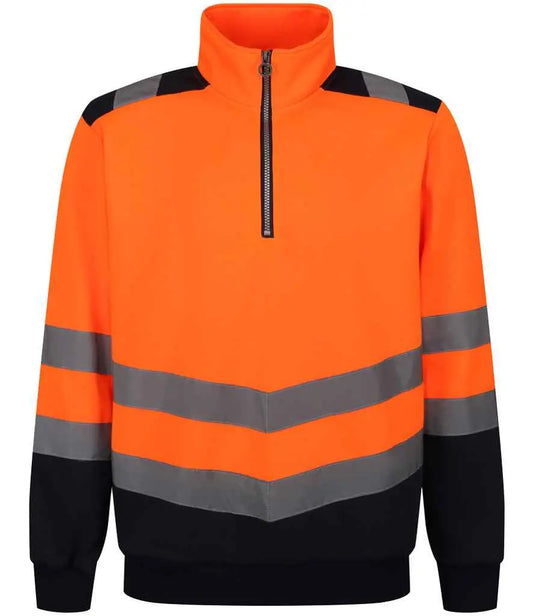 Regatta High Visibility Pro 1/4 Zip Sweatshirt Regatta High Visibility