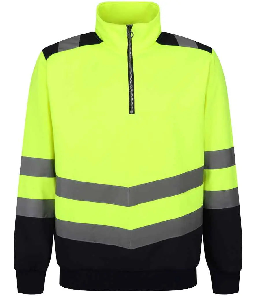 Regatta High Visibility Pro 1/4 Zip Sweatshirt Regatta High Visibility