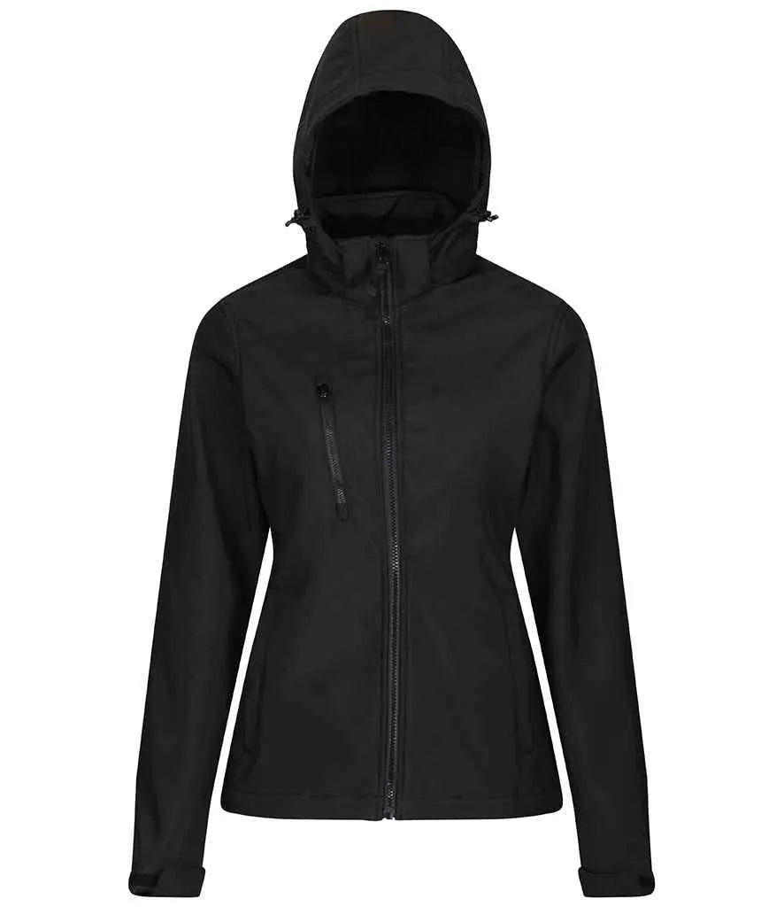 Regatta Ladies Venturer Three Layer Hooded Soft Shell Jacket Regatta Professional