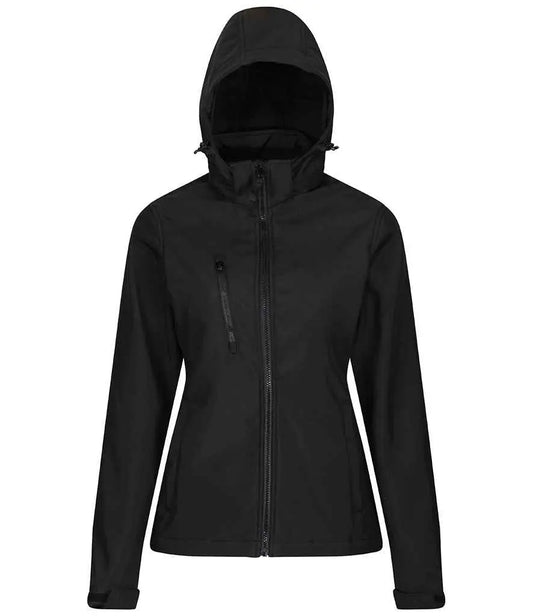 Regatta Ladies Venturer Three Layer Hooded Soft Shell Jacket Regatta Professional