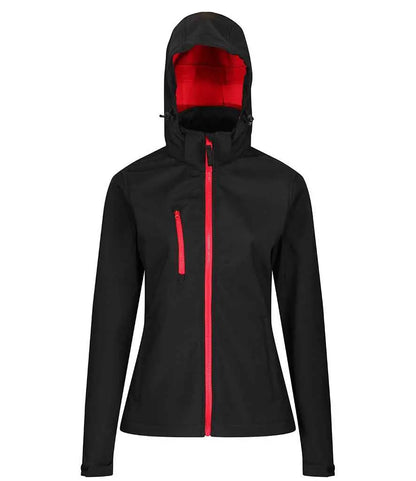 Regatta Ladies Venturer Three Layer Hooded Soft Shell Jacket Regatta Professional