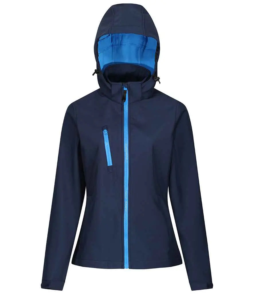 Regatta Ladies Venturer Three Layer Hooded Soft Shell Jacket Regatta Professional