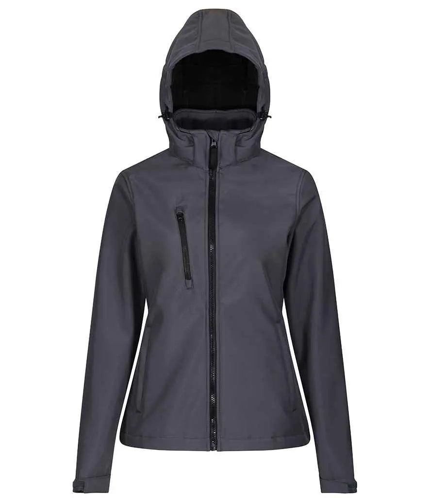 Regatta Ladies Venturer Three Layer Hooded Soft Shell Jacket Regatta Professional