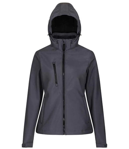 Regatta Ladies Venturer Three Layer Hooded Soft Shell Jacket Regatta Professional