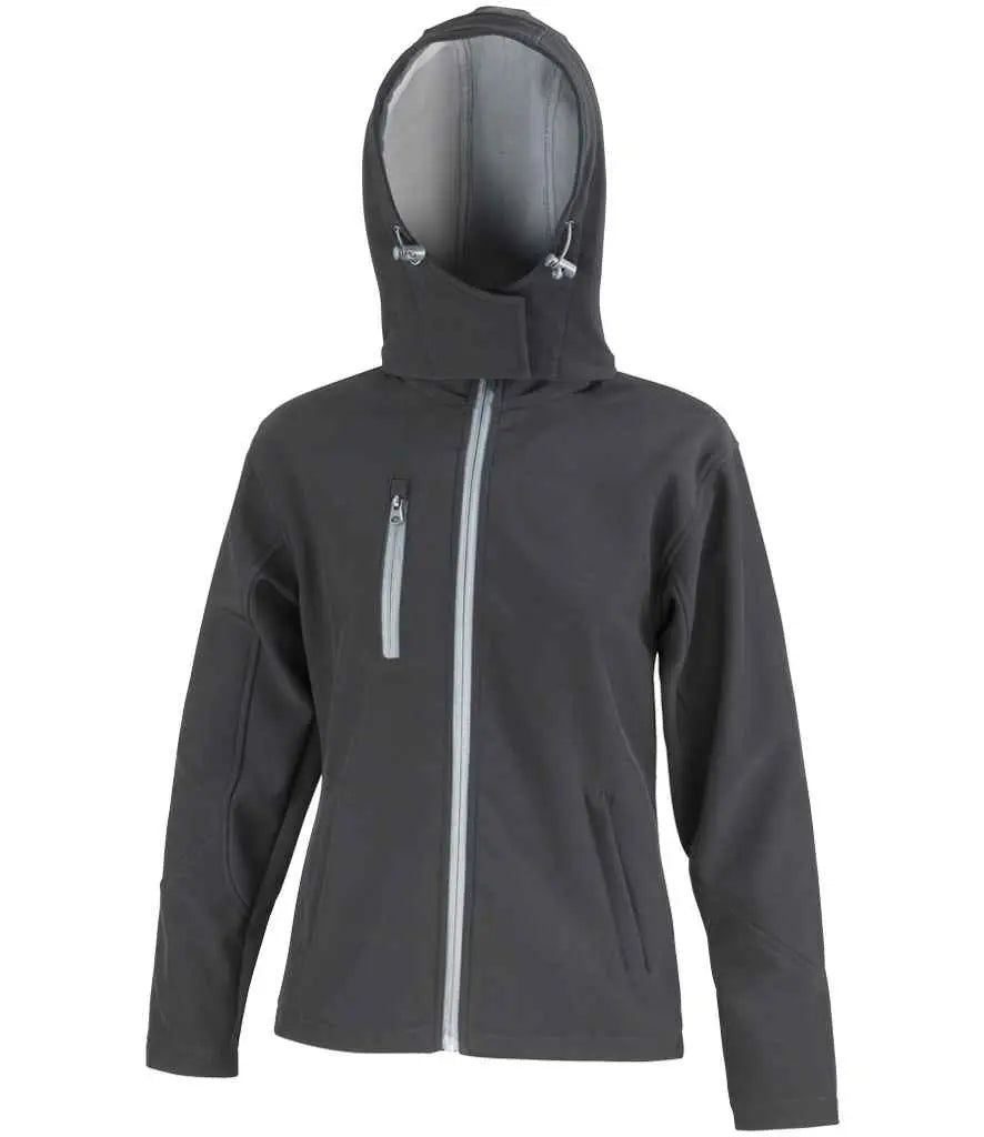 Result Core Ladies Hooded Soft Shell Jacket Result Core