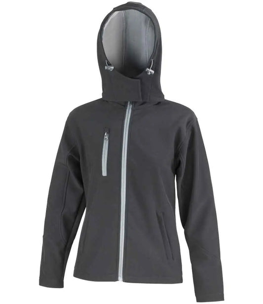 Result Core Ladies Hooded Soft Shell Jacket Result Core