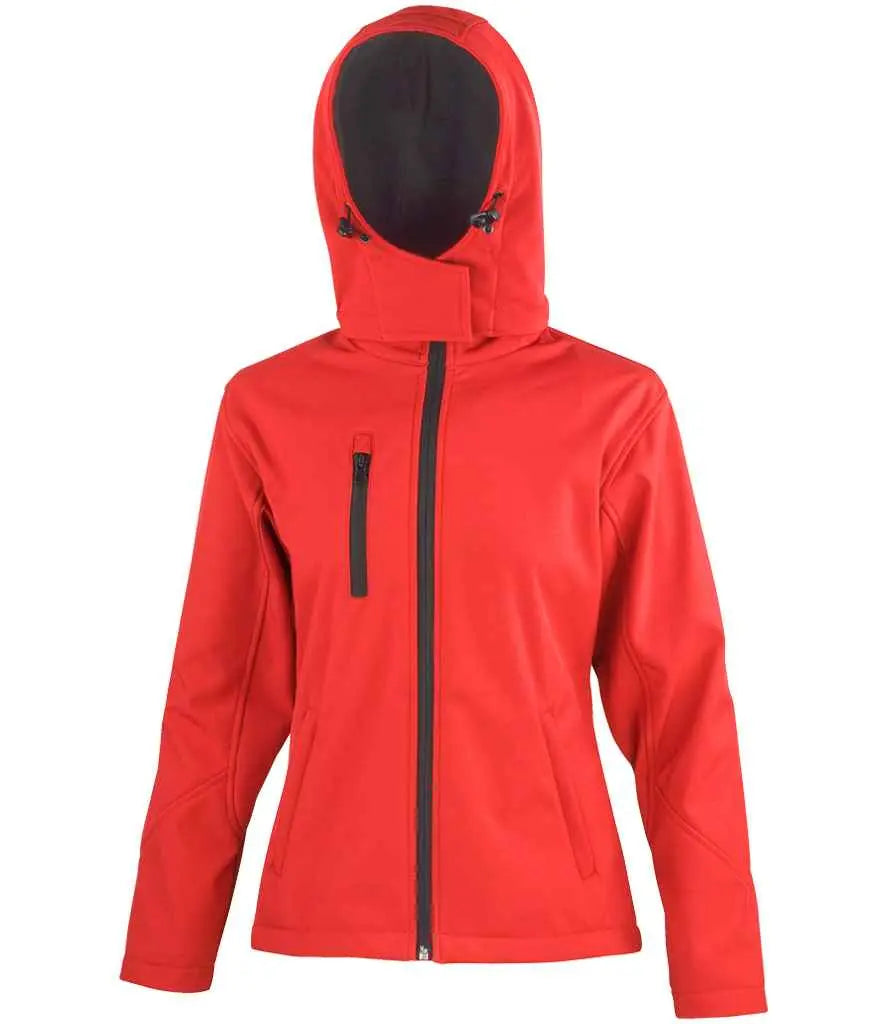 Result Core Ladies Hooded Soft Shell Jacket Result Core