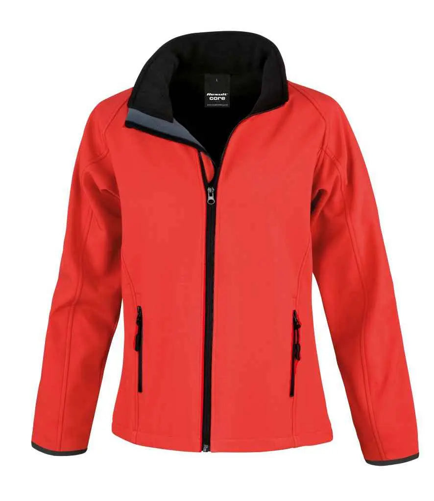 Result Core Ladies Printable Soft Shell Jacket Result Core