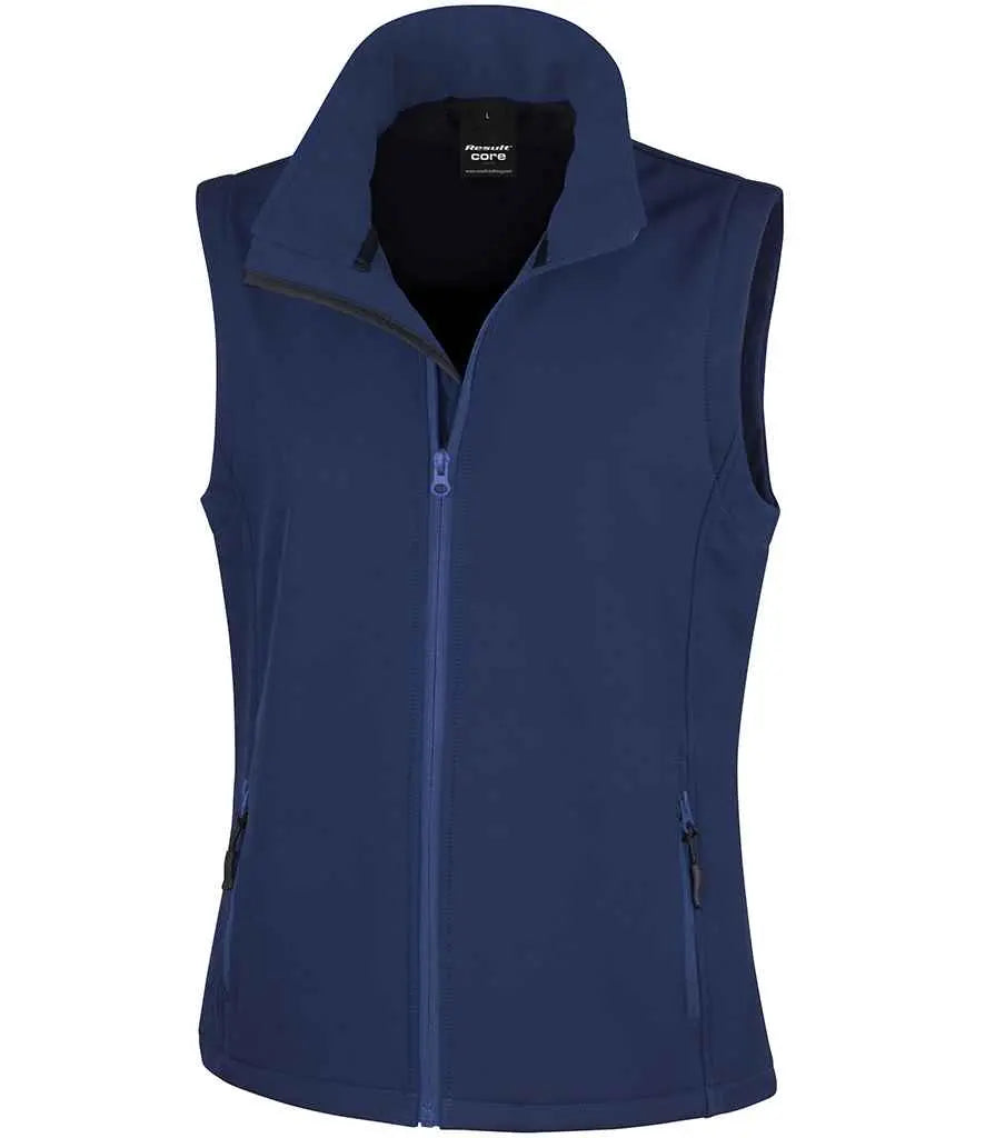 Result Core Ladies Printable Soft Shell Bodywarmer Result Core