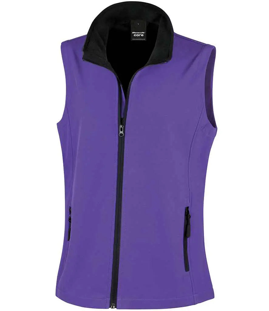 Result Core Ladies Printable Soft Shell Bodywarmer Result Core