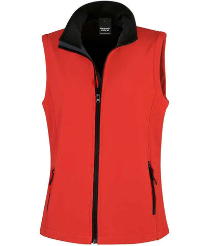 Result Core Ladies Printable Soft Shell Bodywarmer Result Core