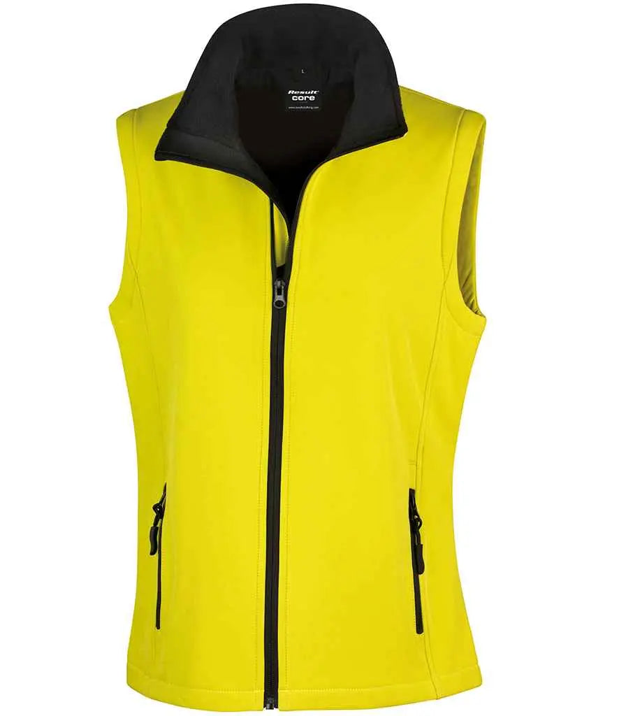 Result Core Ladies Printable Soft Shell Bodywarmer Result Core