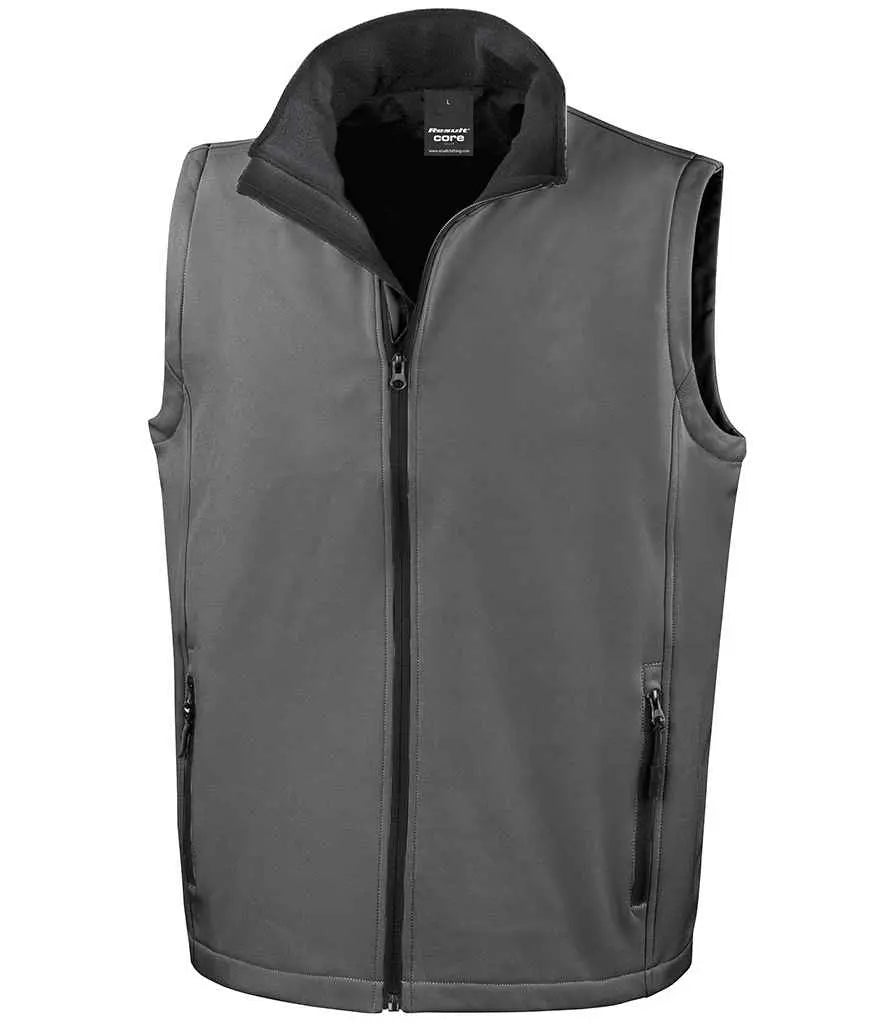 Result Core Printable Soft Shell Bodywarmer Result Core