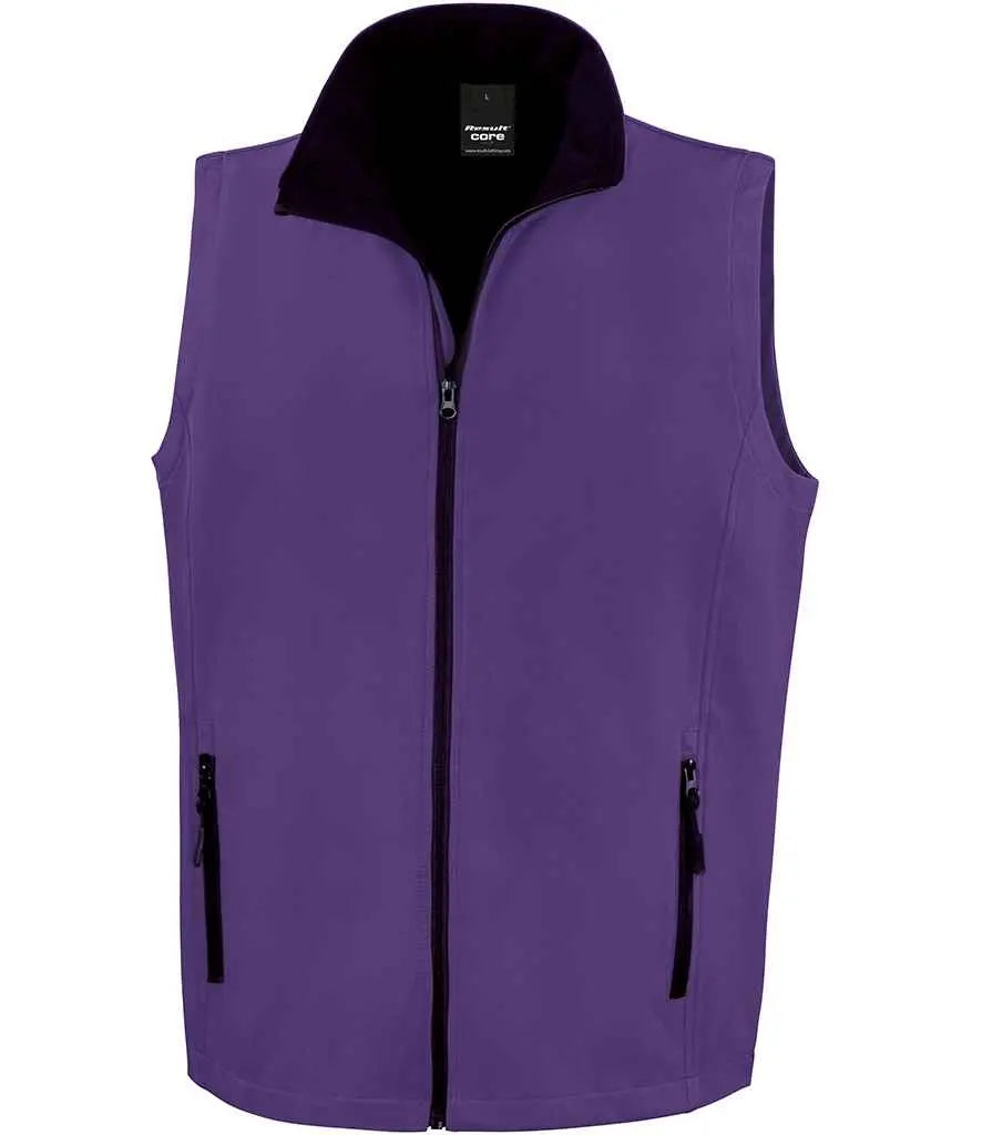 Result Core Printable Soft Shell Bodywarmer Result Core