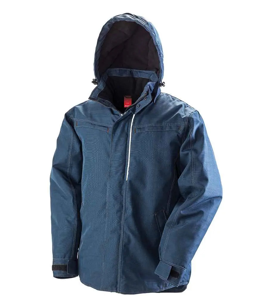 Result Work-Guard Denim Texture Rugged Jacket Result Work-Guard