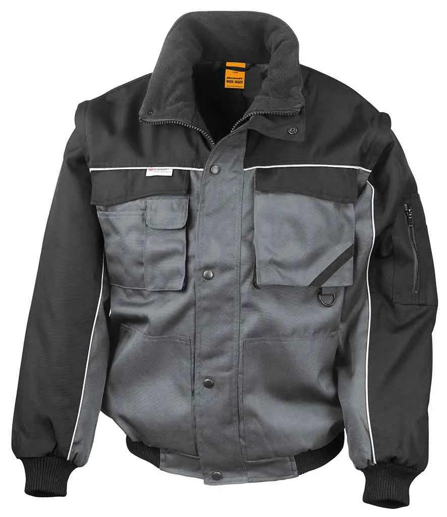 Result Work-Guard Zip Sleeve Heavy Duty Jacket Result Work-Guard