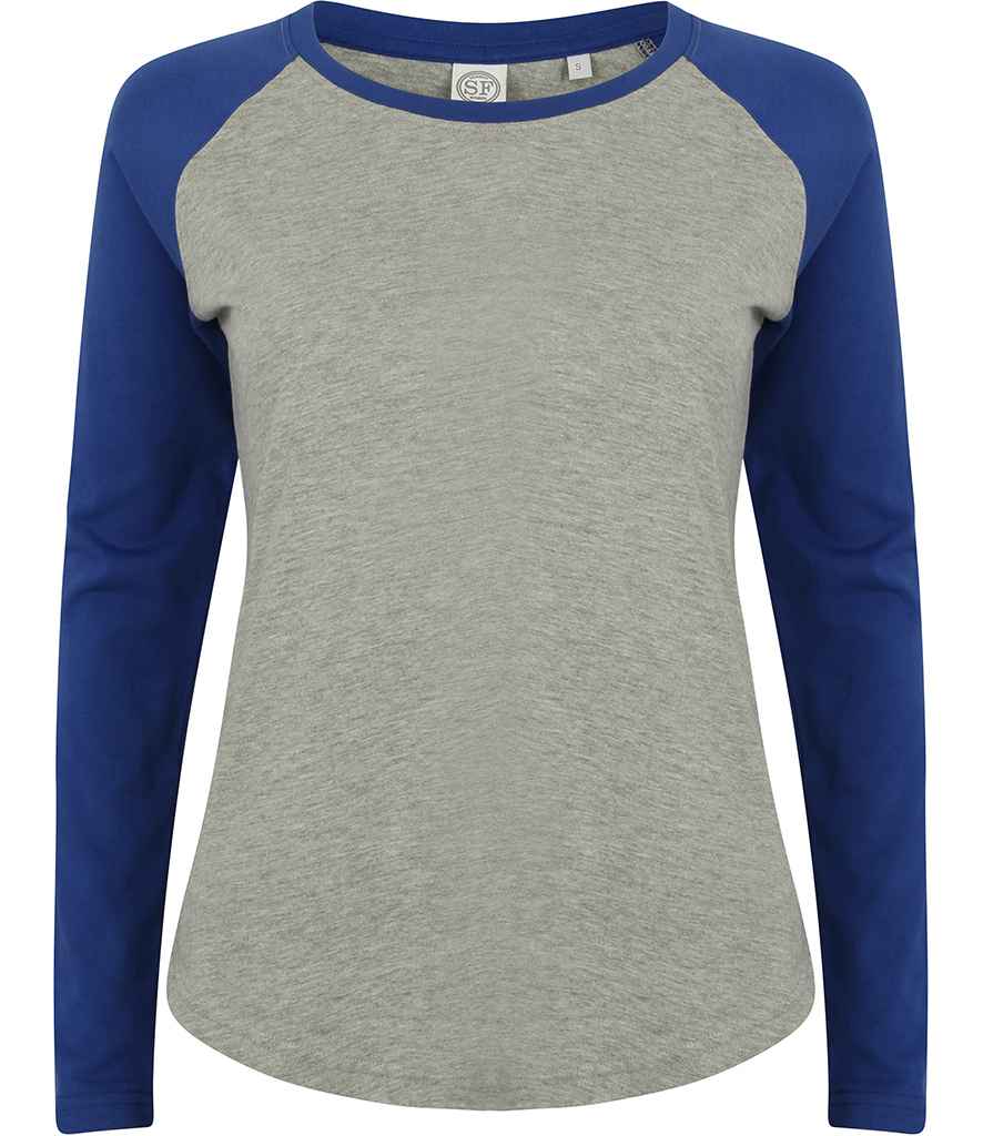 SF Clothing Ladies Long Sleeve Baseball T-Shirt