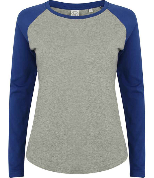 SF Clothing Ladies Long Sleeve Baseball T-Shirt