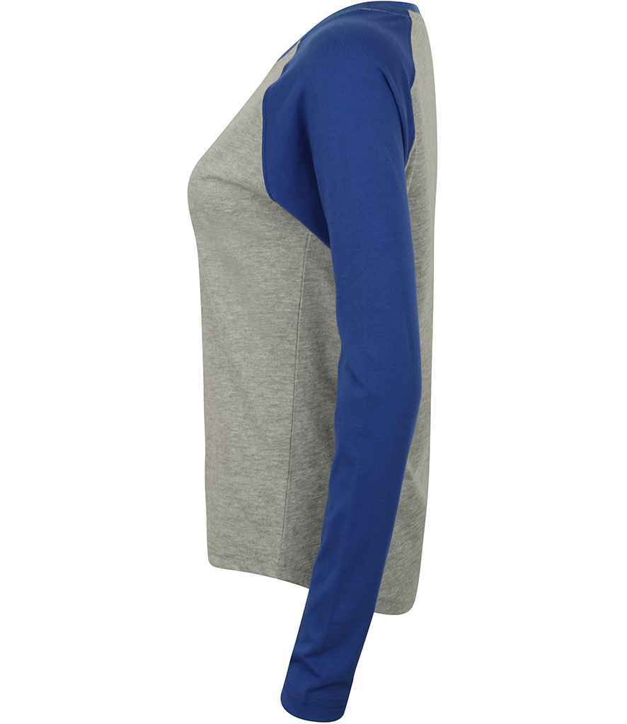 SF Clothing Ladies Long Sleeve Baseball T-Shirt