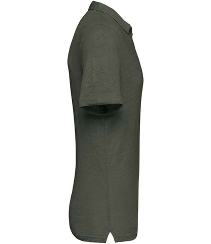 Spasso Linen Polo Shirt