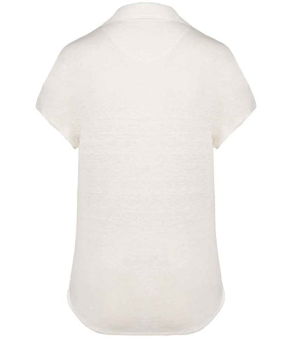 Spasso Ladies Linen Polo Shirt