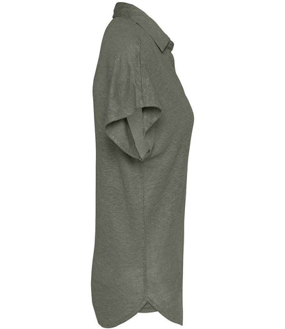 Spasso Ladies Linen Polo Shirt