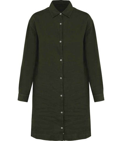 Spasso Ladies Linen Dress Shirt