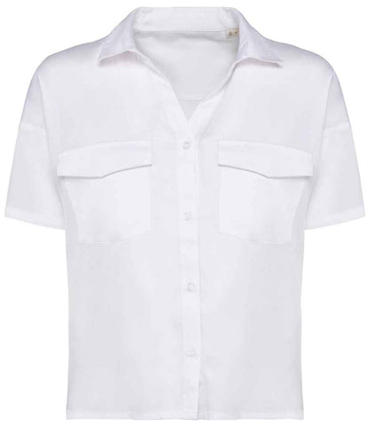 Spasso Ladies Short Sleeve Oversized TENCEL™ Shirt