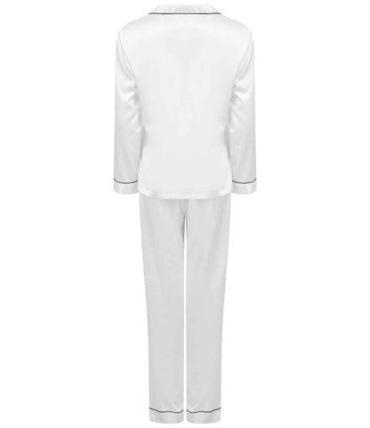 Towel City Ladies Satin Long PJ's