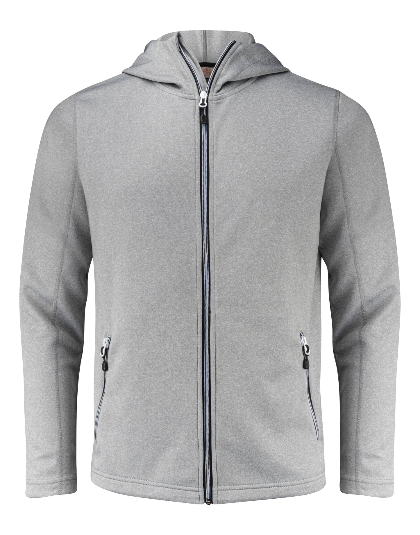 Printer Red Layback Full Zip Hoodie