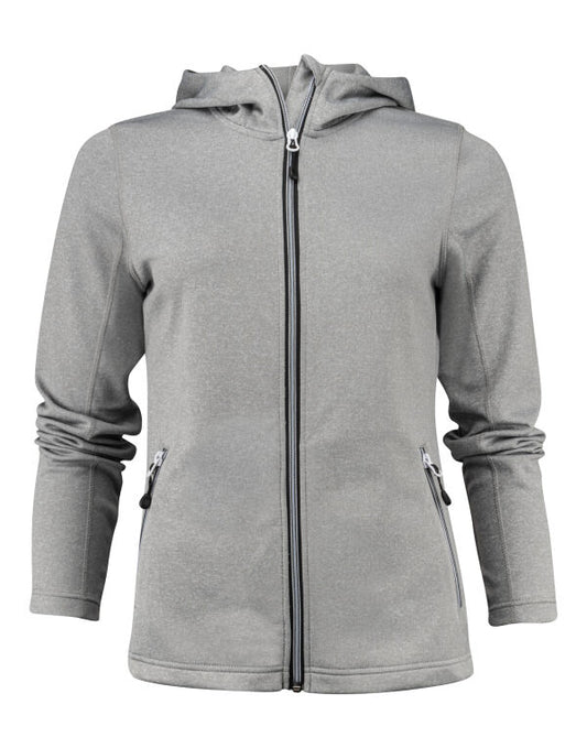 Printer Red Ladies Layback F/Z Hoodie